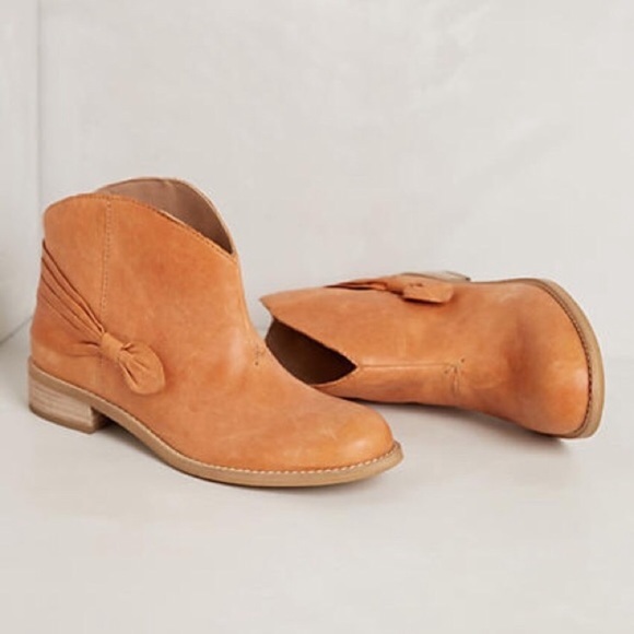 Anthropologie Shoes - Anthro. Miss Albright Brown Leather Booties Size 7